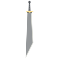 Dragon Slayer Sword Machete Two Handed One Side Sharp Classic Weapon png