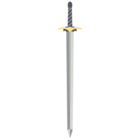 Sword Two Handed Two Side Sharp Swords Samurai Knight Weapon png