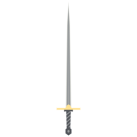 Needle Sword One Handed Two Side Sharp Classic Weapon png