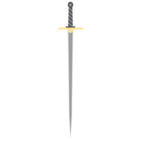 Needle Sword One Handed Two Side Sharp Classic Weapon png