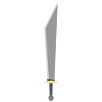 Dragon slayer espada machete dos manos un lado afilado clásico arma png