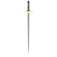 épée à aiguille une main deux côtés tranchant arme classique png