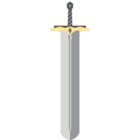 grande cavaliere spada Due consegnato Due lato acuto grande spade guerriero arma png