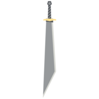 Dragon Slayer Sword Machete Two Handed One Side Sharp Classic Weapon png