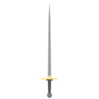 Needle Sword One Handed Two Side Sharp Classic Weapon png