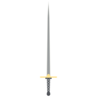 Needle Sword One Handed Two Side Sharp Classic Weapon png