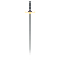 espada de agulha uma mão arma clássica afiada de dois lados png