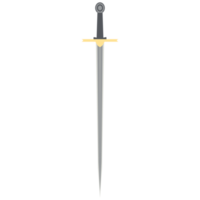 Needle Sword One Handed Two Side Sharp Classic Weapon png