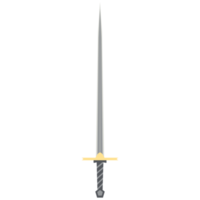 Needle Sword One Handed Two Side Sharp Classic Weapon png