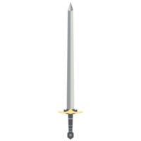 Sword Two Handed Two Side Sharp Swords Samurai Knight Weapon png