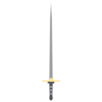 Needle Sword One Handed Two Side Sharp Classic Weapon png
