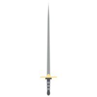 épée à aiguille une main deux côtés tranchant arme classique png