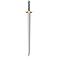 spada Due consegnato Due lato acuto spade samurai cavaliere arma png