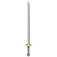 Sword Two Handed Two Side Sharp Swords Samurai Knight Weapon png