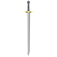 Sword Two Handed Two Side Sharp Swords Samurai Knight Weapon png