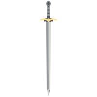 Sword Two Handed Two Side Sharp Swords Samurai Knight Weapon png