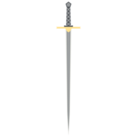 Needle Sword One Handed Two Side Sharp Classic Weapon png