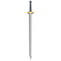 Sword Two Handed Two Side Sharp Swords Samurai Knight Weapon png