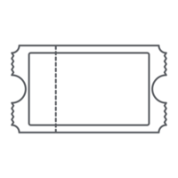 pegatina boleto bullet journal line art png