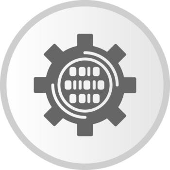 icono de vector de código binario