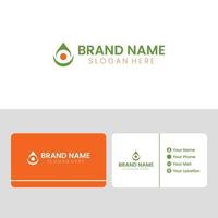 Abstract ecology company branding logo design, template design with eye shape vector