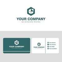 abstract real estate company branding logo design, window geometry template design vector