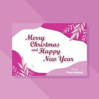 Happy new year greeting card design template for loved ones vector