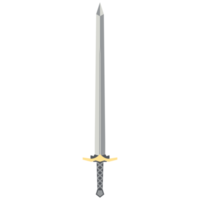 Sword Two Handed Two Side Sharp Swords Samurai Knight Weapon png