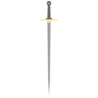 Needle Sword One Handed Two Side Sharp Classic Weapon png