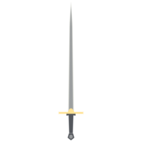 Needle Sword One Handed Two Side Sharp Classic Weapon png