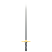 Needle Sword One Handed Two Side Sharp Classic Weapon png