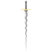 schwert zickzack lang keris einhändig zweiseitig scharfe schwerter ritter waffe png