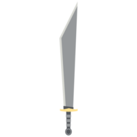 draak moordenaar zwaard machete twee overhandigd een kant scherp klassiek wapen png