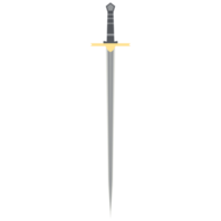 épée à aiguille une main deux côtés tranchant arme classique png