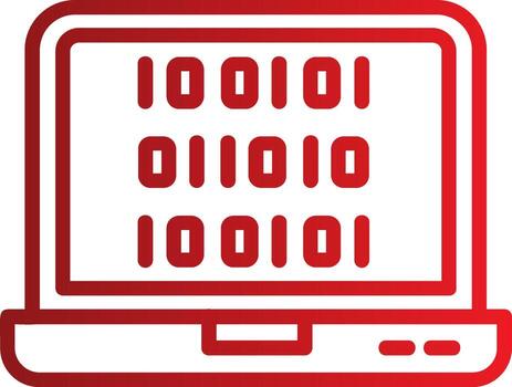Binary Code Vector Icon