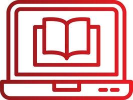 Digital Book Vector Icon