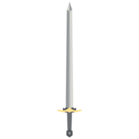 Sword Two Handed Two Side Sharp Swords Samurai Knight Weapon png