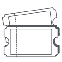 pegatina boleto bullet journal line art png