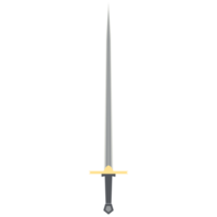 Needle Sword One Handed Two Side Sharp Classic Weapon png