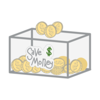 saving money save box and jar collection set png