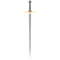 Needle Sword One Handed Two Side Sharp Classic Weapon png