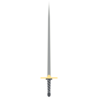 Needle Sword One Handed Two Side Sharp Classic Weapon png