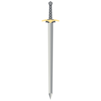 Sword Two Handed Two Side Sharp Swords Samurai Knight Weapon png