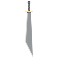 épée de tueur de dragon machette deux mains un côté tranchant arme classique png