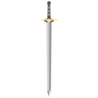 Sword Two Handed Two Side Sharp Swords Samurai Knight Weapon png