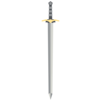 Sword Two Handed Two Side Sharp Swords Samurai Knight Weapon png