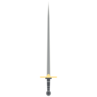 Needle Sword One Handed Two Side Sharp Classic Weapon png