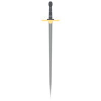 Needle Sword One Handed Two Side Sharp Classic Weapon png