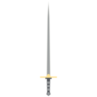 Needle Sword One Handed Two Side Sharp Classic Weapon png