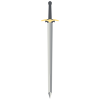 Sword Two Handed Two Side Sharp Swords Samurai Knight Weapon png